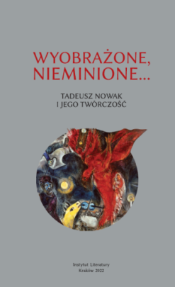 Okładka - Wyobrażone, nieminione... Tadeusz Nowak i jego twórczość