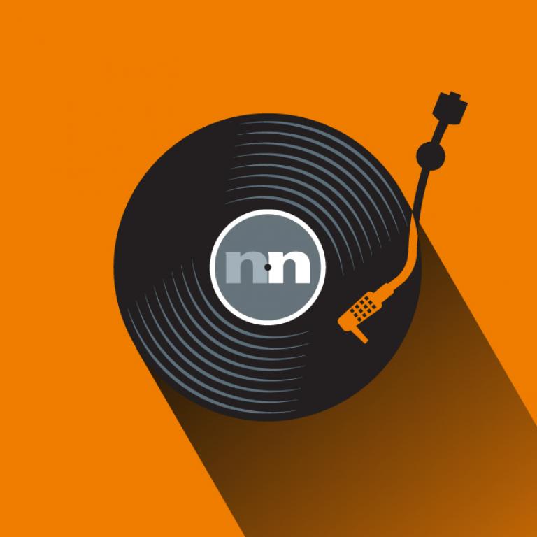 Grafika z gramofonem